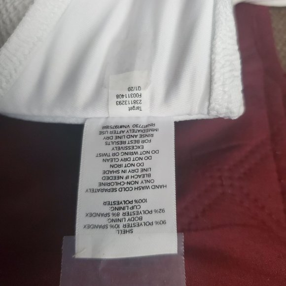 Set Of 2 Shade & Shore Light Lift & Lined Smocked Bikini Top In Pink & White 36B - Picture 4 of 10